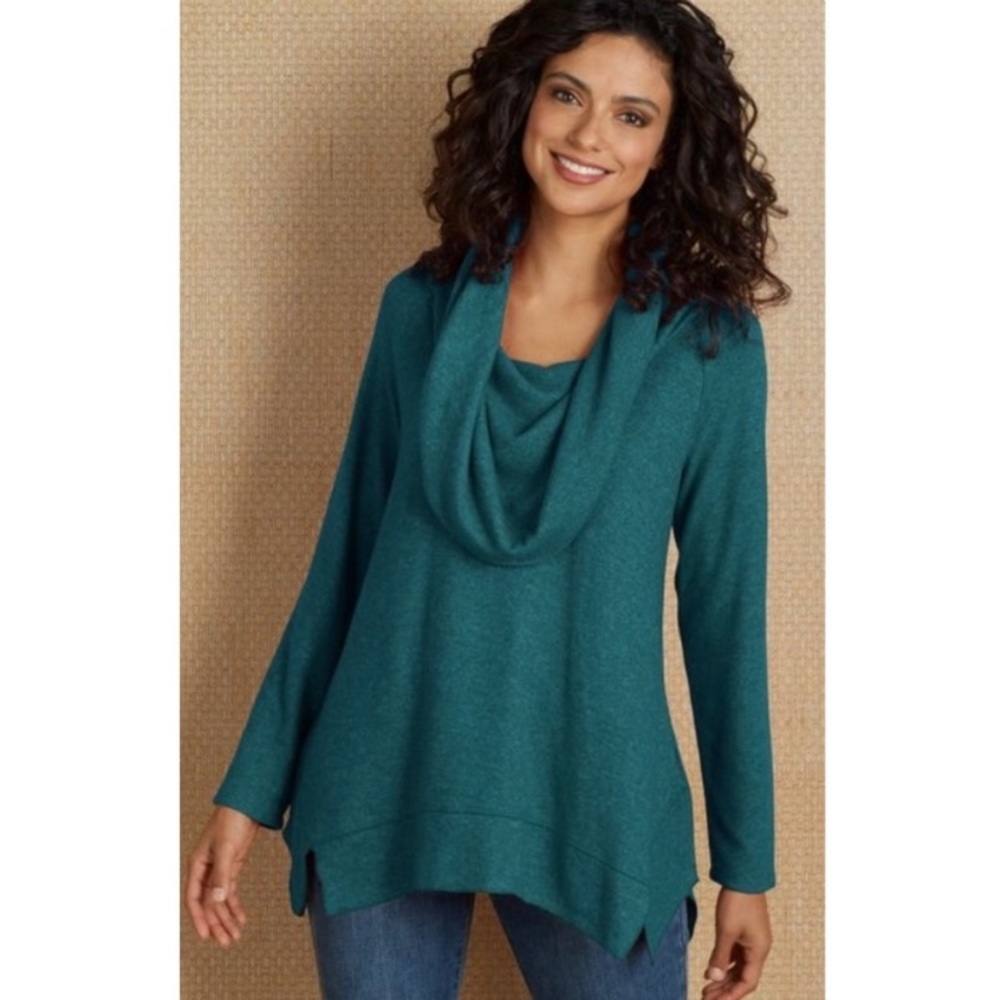 Soft Surroundings Ava Cowl Neck Sweater